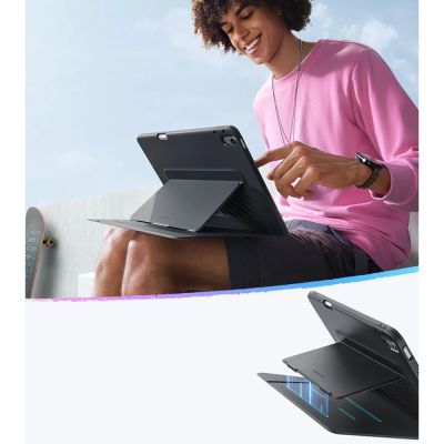 5. ESR Flip Hybrid Case für iPad Air 13" 1 / 2 (Gen.) 2024-2025 - Schwarz