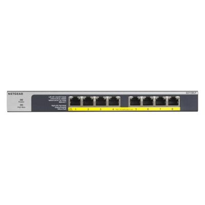 11. Netgear GS108LP-100EUS 8p PoE 60W* (PoE+: 8p) Unmanaged Gigabit Switch