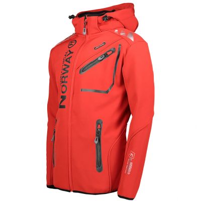 3. Geographgical Norway Royaute ASSOR A MEN 068 M WW1973H/GN/Rot / Schwarz Softshelljacke