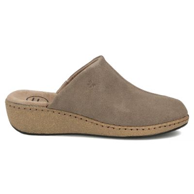 2. Filippo DK7567 Keilsandalen aus taupefarbenem Leder