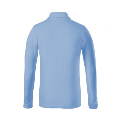 3. Kinder-Pique-Poloshirt LS (Blau)