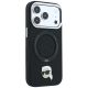 4. Karl Lagerfeld mit Ringständer 360°-Karl-Kopf-Pin MagSafe-Hülle für iPhone 18 Pro Max / 17 Pro Max – Schwarz