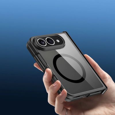 7. Dux Ducis Aimo Mag iPhone Duo Hülle kompatibel mit MagSafe - Schwarz