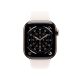 2. Apple Watch Series 11 GPS + Cellular 46mm Gold Titan Gehäuse mit hellrosa Sportarmband - M/L (MFD64ZR/A)
