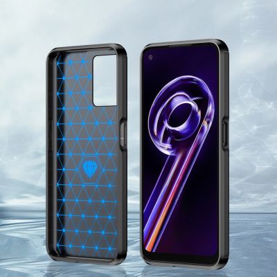 4. Carbon Case Flexible Cover Realme 9 Pro schwarz