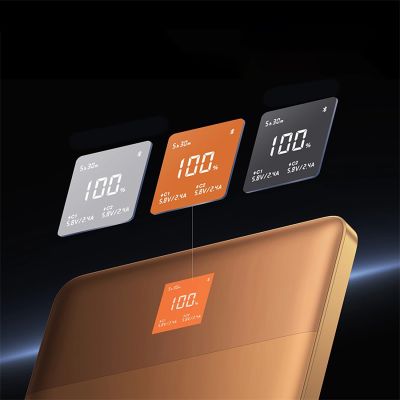14. Baseus Blade2 12000mAh 65W Powerbank mit Digitalanzeige (mit Baseus Mini White Series USB-C - USB-C 100W (20V/5A) 50cm weißes Kabel) - Orange