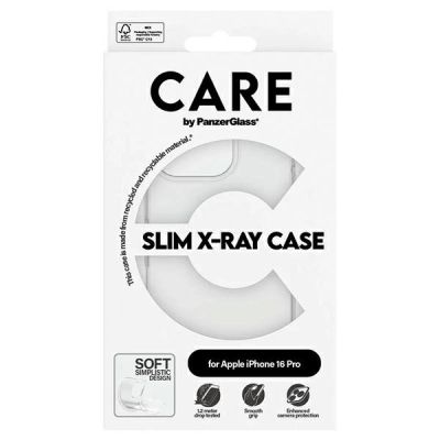 4. CARE by PanzerGlass X-Ray Soft Basic Case mit MagSafe für iPhone 16 Pro – Transparent