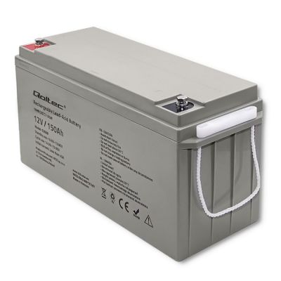 8. QOLTEC AGM-Batterie 12 V | 150 Ah | max. 2250 A
