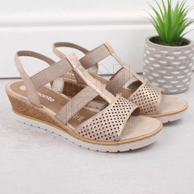 2. Bequeme Keilsandaletten Remonte W RKR667 Roségold