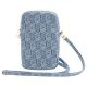 2. Guess Zip GCube Bottom Stripe Handytasche – blau