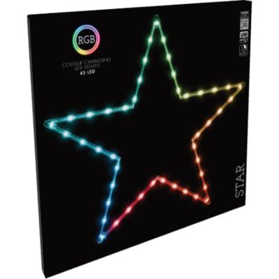 15. Dekorative Hängesternlampe mit 45 LEDs (RGB)