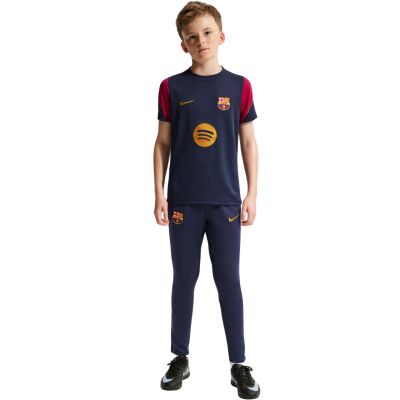 7. Nike FC Barcelona Strike Kinder-T-Shirt Marineblau und Burgunderrot II3237 401