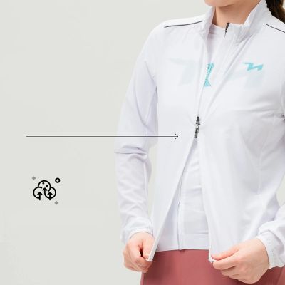 5. Rockbros YPW069 TVI S Damen-Radjacke – Weiß