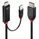 3. Lindy 41500 Kabeladapter 3m HDMI + USB Typ-A DisplayPort Schwarz