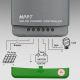 5. Qoltec MPPT-Solarladeregler mit Temperatursensor 80 A | 12 V / 24 V / 36 V / 48 V | LCD | Bluetooth | App | GEL | LiFePO4