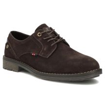 Herren-Freizeitschuhe aus Leder, Wildleder, dunkelbraun, Filippo MP8317