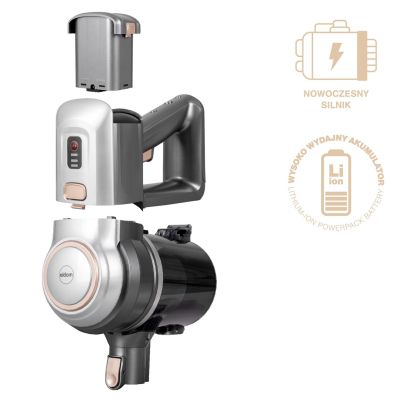 7. ELDOM Akku-Staubsauger OB210 2-in-1 Vertikal- und Handstaubsauger 40 Min. BLDC-Motor Vier Lademöglichkeiten
