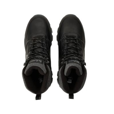 4. Lee Cooper Herren-Wintersportschuhe, schwarze gefütterte Stiefeletten