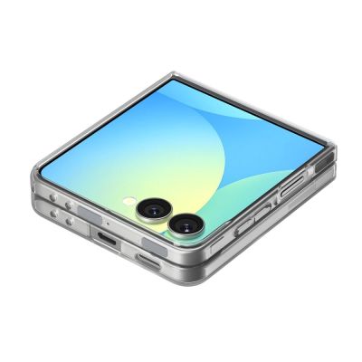 8. Spigen AirSkin Mag MagSafe Case für Samsung Galaxy Z Flip 7 - Klar und Weiß