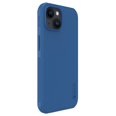 5. Nillkin Super Frosted Shield Pro verstärkte Hülle für iPhone 15 Plus – blau