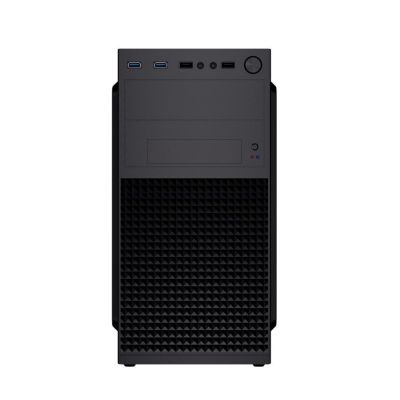 2. GEMBIRD FORNAX K300 Mini-Tower-Gehäuse (2x USB 3.0, 2x USB 2.0, HD-Audio) Schwarz
