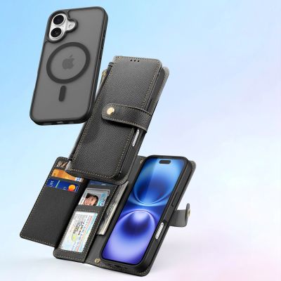 3. Dux Ducis Lawa Lederhülle für iPhone 16 - Schwarz