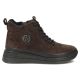 2. Damen-Ankle-Boots aus Wildleder mit dunkelbraunem Plateau, Filippo DBT4215