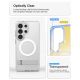 9. Spigen Ultra Hybrid S Mag MagSafe Hülle für Samsung Galaxy S26 Ultra – Transparent und Weiß