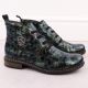 2. Damen-Lackstiefeletten in grüner Kroko-Optik Rieker 71205-90