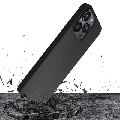 9. iPhone 13 Pro Max Serie 3mk Silikonhülle - Schwarz