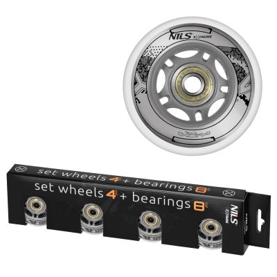 13. PU 70x24 82A TRANSPARENT (4 Stk.) + ABEC-7 (8 Stk.) NILS EXTREME SET