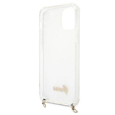 7. Guess GUHCP12MKC4GSGO iPhone 12/12 Pro 6.1" Transparente Hartschale 4G Goldkette