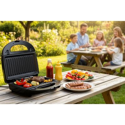 15. ELDOM Multifunktions-Sandwichmaker 5 in 1 ST250 850W AUSTAUSCHBARE PLATTEN: SANDWICH, GRILL, WAFFELN, NÜSSE, MINI-DONUTS