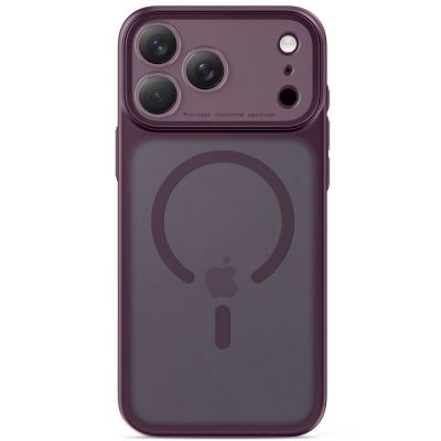 3. Tech-Protect MagPrime MagSafe CC Hülle für iPhone 18 Pro Max / 17 Pro Max – Burgunderrot