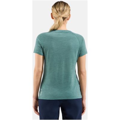 4. Damen-T-Shirt mit kurzen Ärmeln ODLO Ascent PW 130 Run. Bike. Hike. T-Shirt Crew Neck s/s, blau