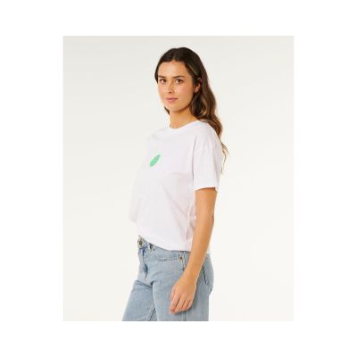 2. RIP CURL Icons Of Surf Relaxed Tee Damen Weiß