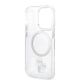 7. Karl Lagerfeld Iconic Karl&Choupette MagSafe Hülle für iPhone 14 Pro – transparent