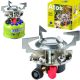 Gas-Campingkocher mit Gaskartuschen (Gewinde oder Ventil) ATOS Piezo-Zünder 1,8 kW