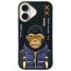 Nimmy Cool&Cute 2.0 Monkey Hülle für iPhone 16 - Schwarz