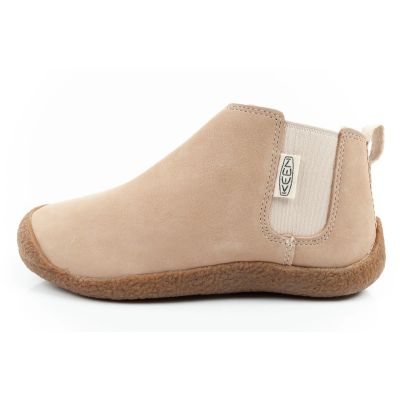 3. Keen Damenschuhe Mosey Chelsea Stiefeletten aus Leder, hellbeige