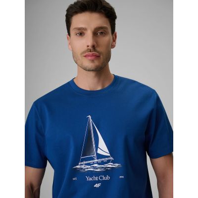 4. Lässiges Herren-T-Shirt mit Aufdruck 4F 4FRSS26TTSHM3996-033S