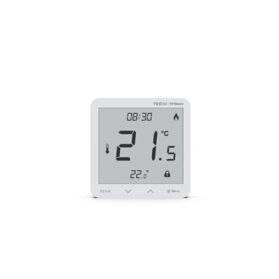 Sinum weißer kabelgebundener Raumthermostat R-S3 Tech Controller