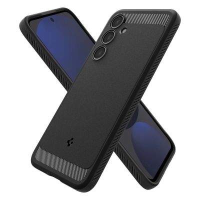 7. Spigen Rugged Armor Hülle für Samsung Galaxy S24 FE – Schwarz