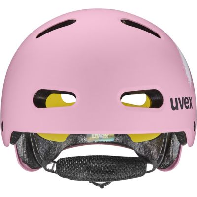 4. UVEX Kid 4 Style MIPS Kinderfahrradhelm, Matt-Erdbeere