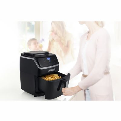 13. Princess 182080 Einzel-Heißluftfritteuse 6,5 l, freistehend, 1700 W, Schwarz