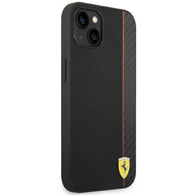 4. Ferrari FEHCP14MAXBK iPhone 14 Plus 6,7" schwarz/schwarz Hardcase Carbon
