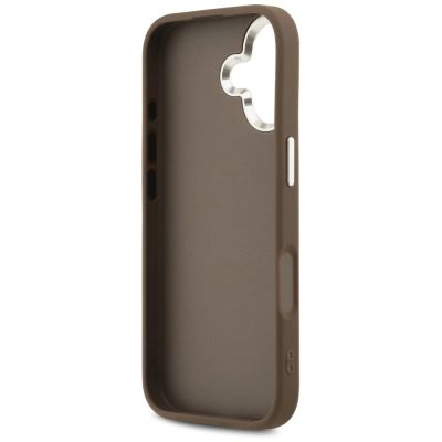 7. Guess 4G Big 4G Classic Logo Hülle für iPhone 17 - Braun und Silber