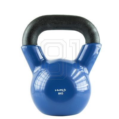 40. HMS KNV08 BLUE vinylbeschichtete Kettlebell aus Gusseisen 