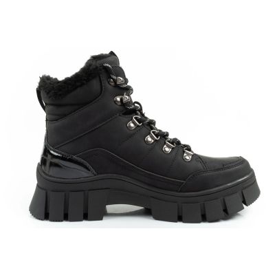 4. Lee Cooper Damen Winter Wandersportschuhe, isoliert, schwarz, hoch