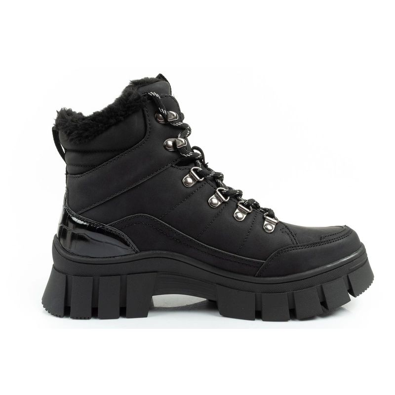 4. Lee Cooper Damen Winter Wandersportschuhe, isoliert, schwarz, hoch